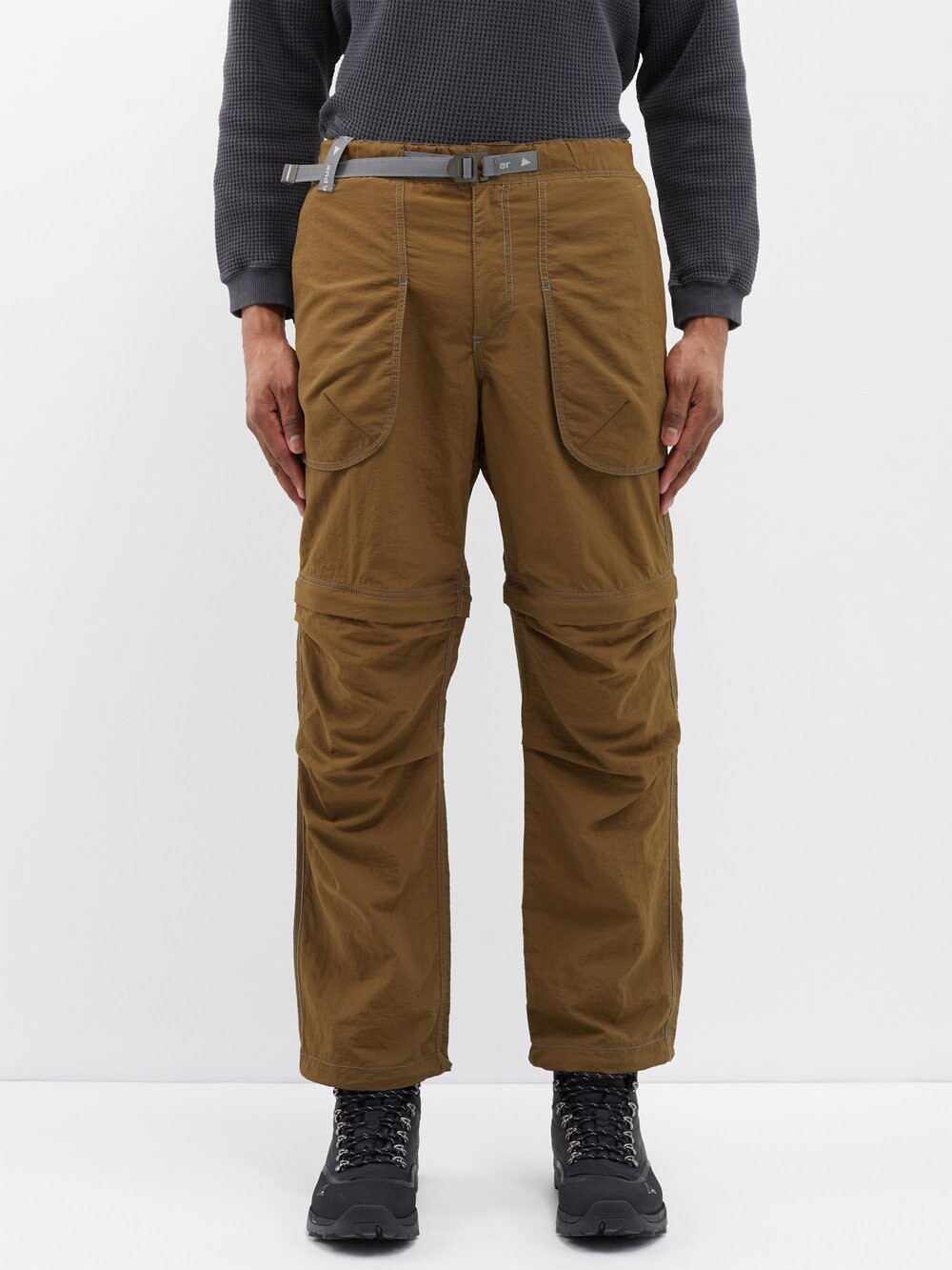 

Брюки ny hiker из тафты 2way And Wander, коричневый