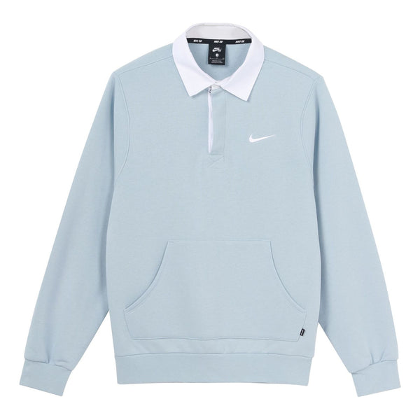 цена Толстовка Men's Nike SB Fleece Skateboard Knit Breathable Embroidered Autumn Blue, синий