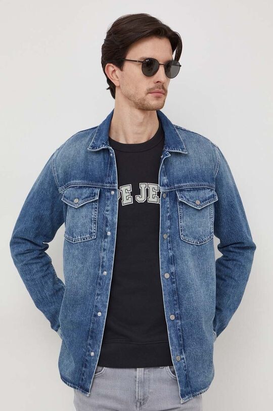 

Джинсовая рубашка Dave Liberty Pepe Jeans, темно-синий