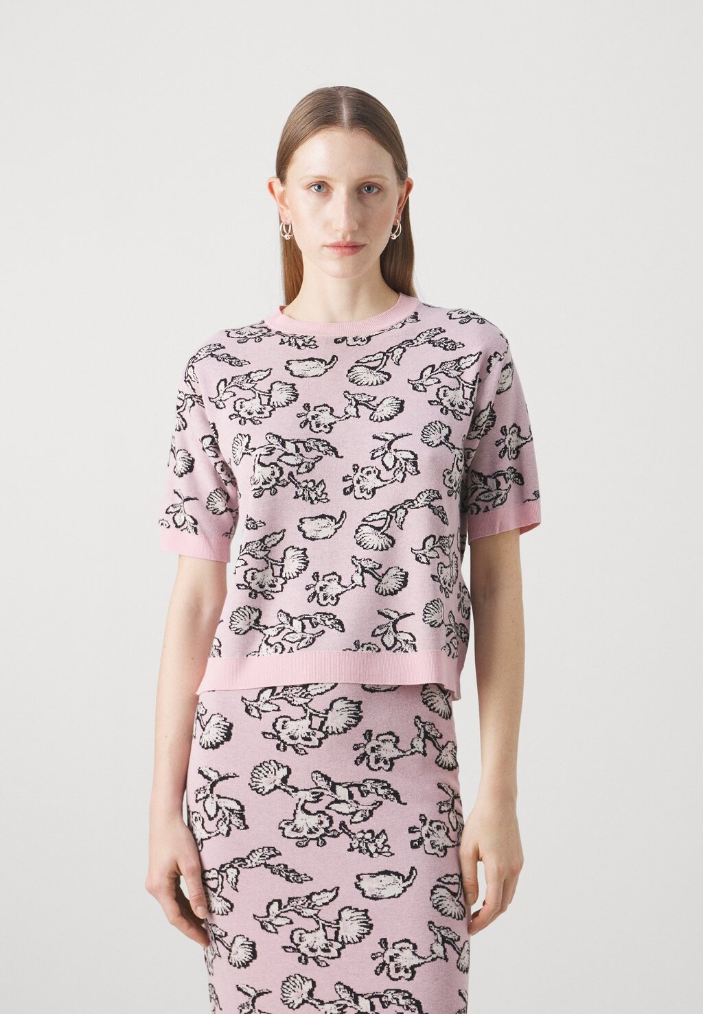 

Футболка с принтом Zufolo WEEKEND MaxMara, цвет rosa antico