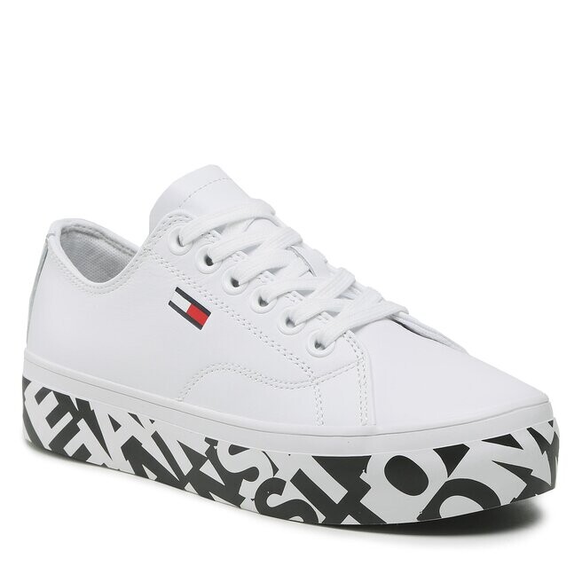 

Кроссовки Tommy Jeans CupsolePrint Logo, белый