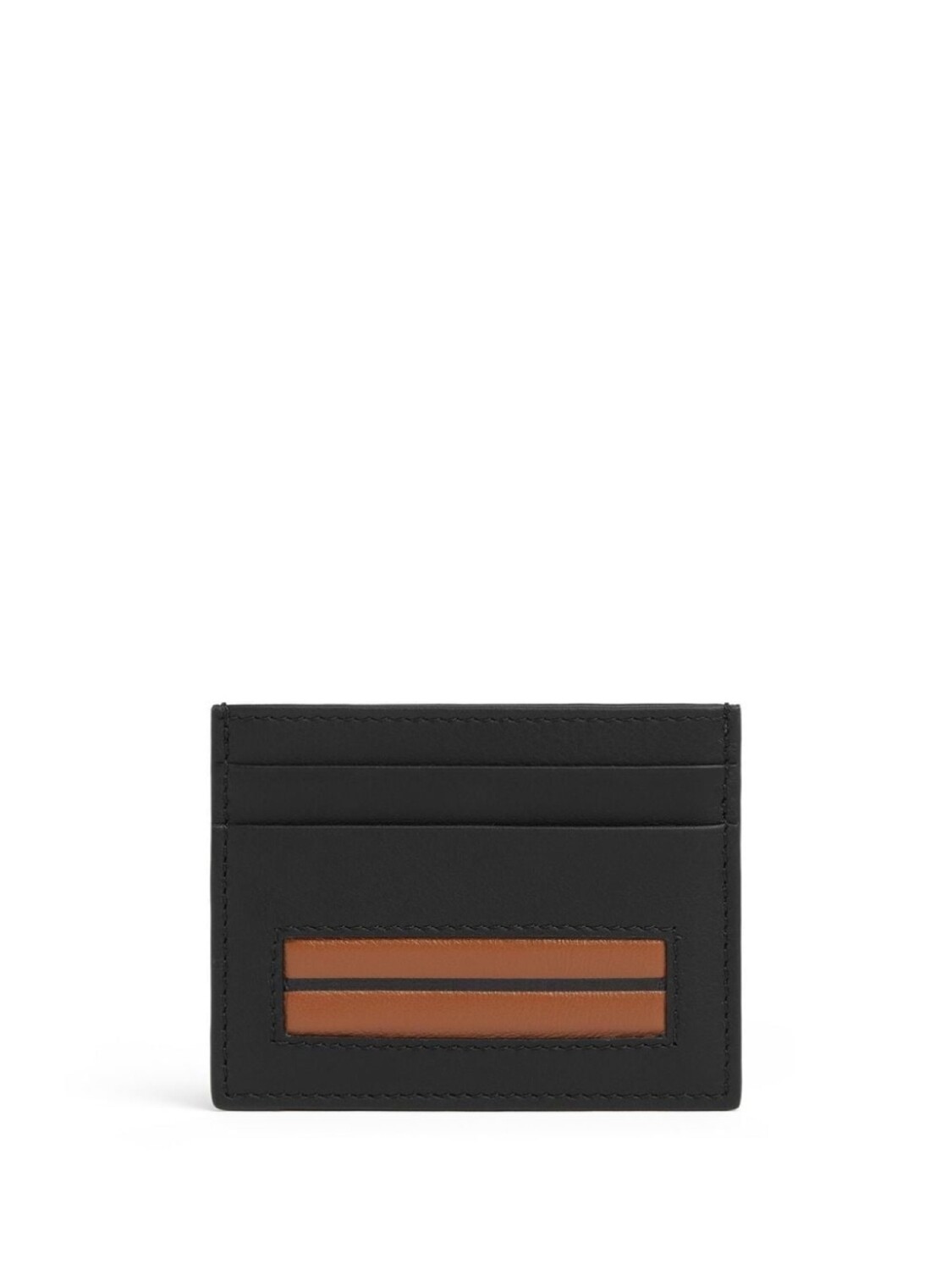 

Zegna картхолдер с контрастными вставками, черный