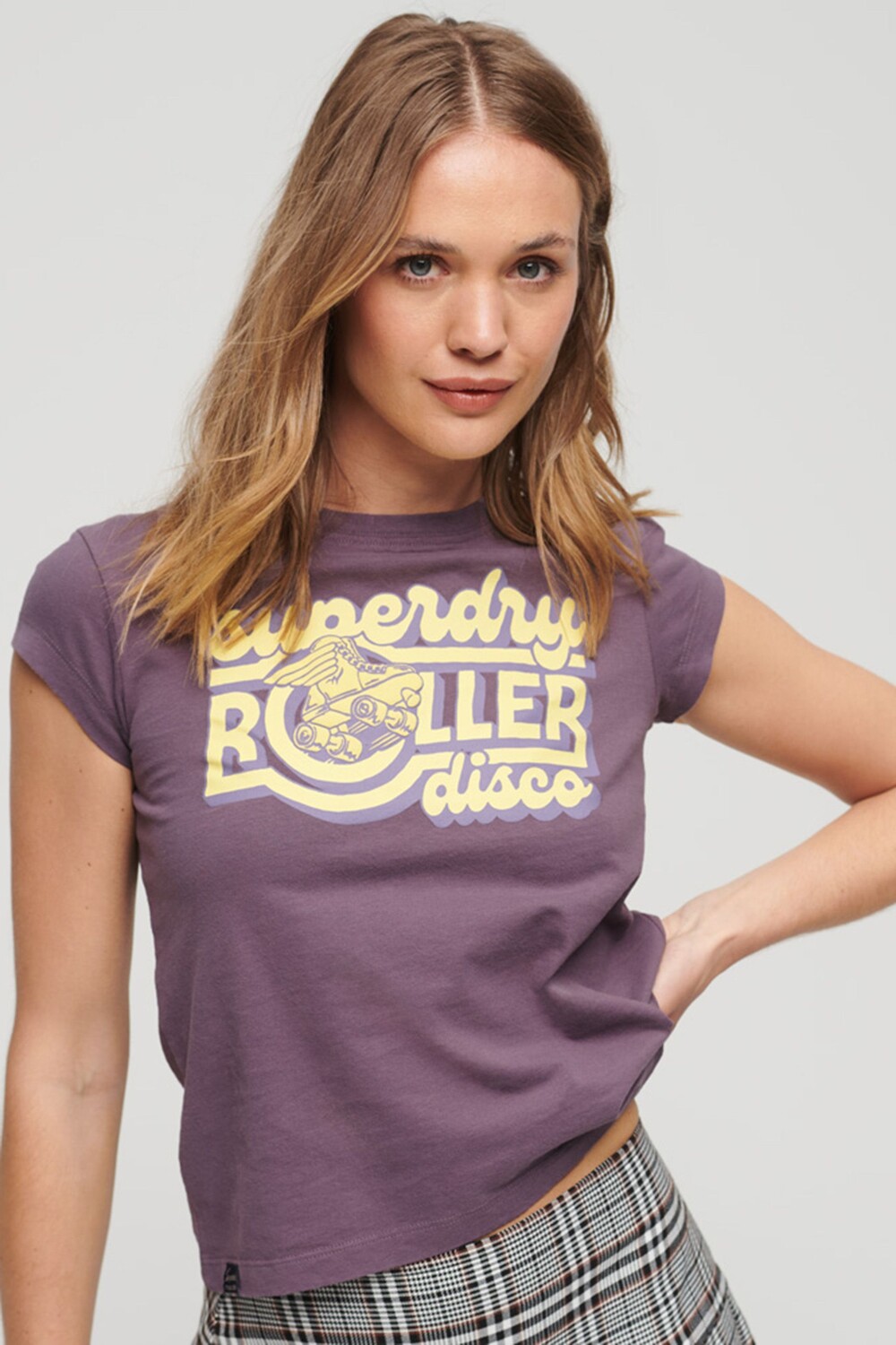 

Футболка Roller Disco Superdry, фиолетовый