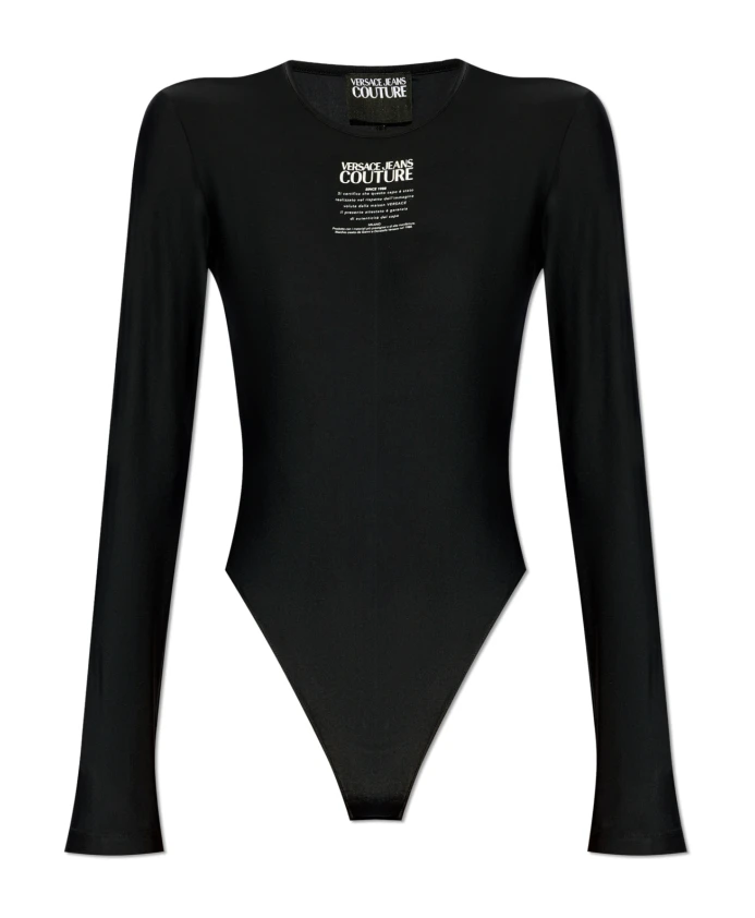 

Боди с логотипом Versace Jeans Couture, черный