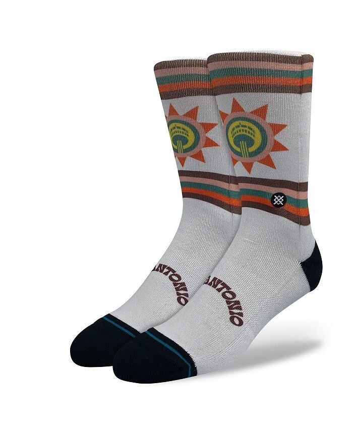 

Мужские и женские носки San Antonio Spurs 2023/24 City Edition Crew Socks Stance, белый