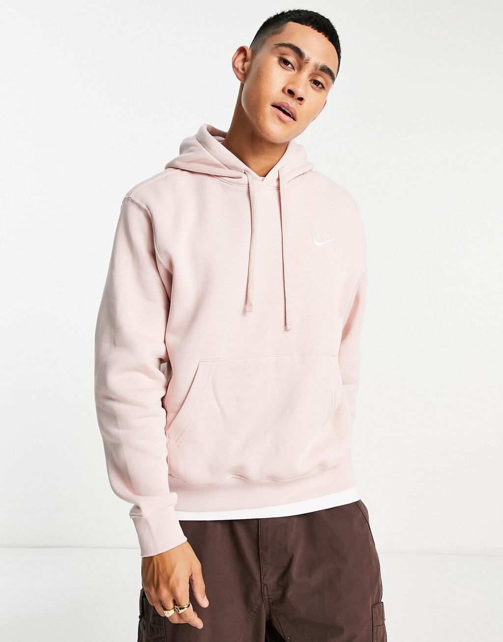 

Розовая оксфордская худи Nike Club, Розовый
