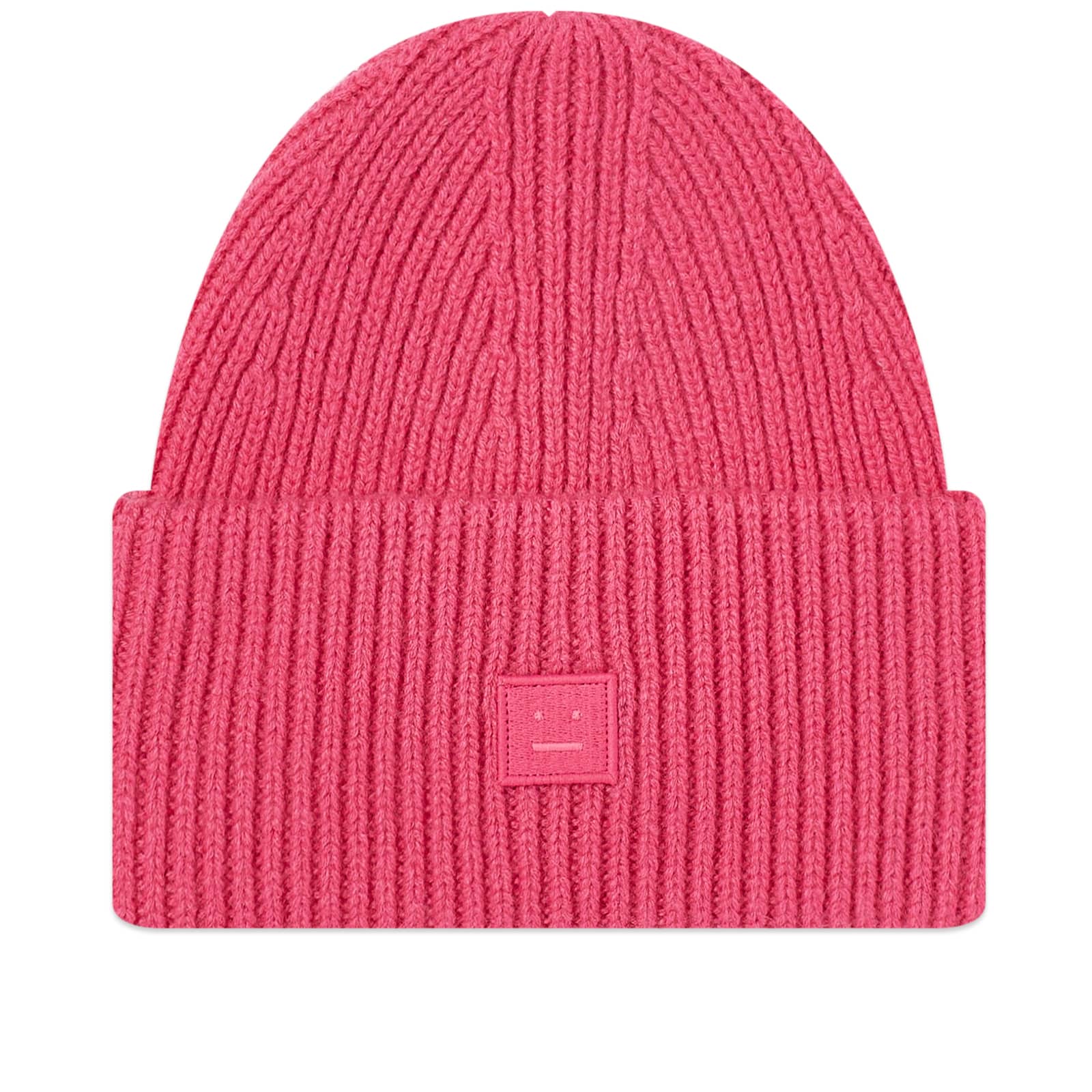 Шапка Acne Studios Pana Face, цвет Bright Pink шапка acne studios kids logo beanie красный светло красный