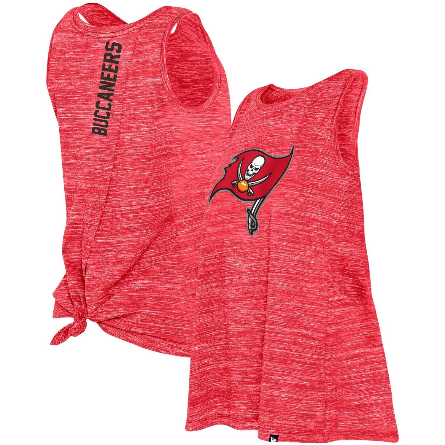 

Женская красная майка New Era Tampa Bay Buccaneers с обратным узлом на спине Space Dye New Era, Красный