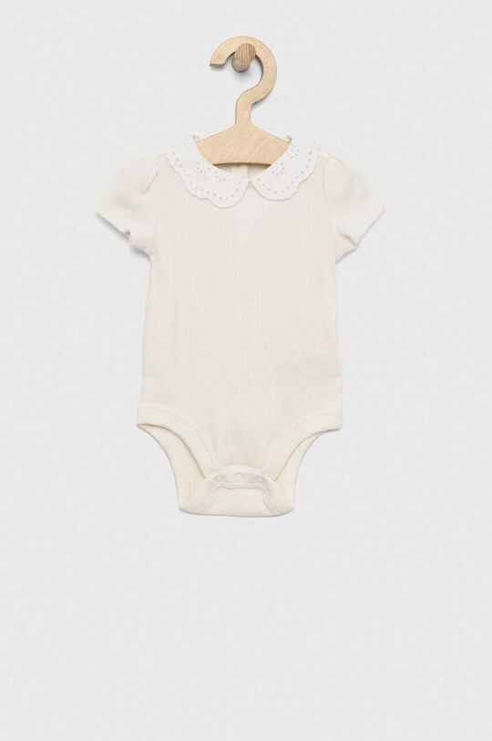 

Хлопковое детское боди GAP, бежевый