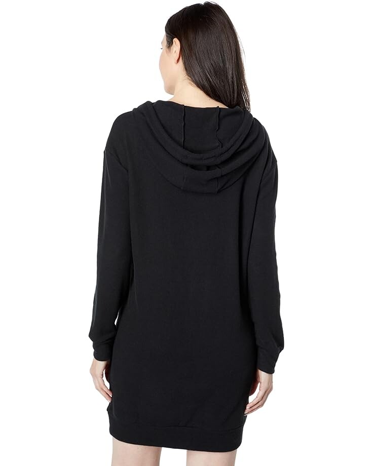 

Платье Chaser Sustainable Bliss Knit Long Sleeve Hooded Dress, реальный черный