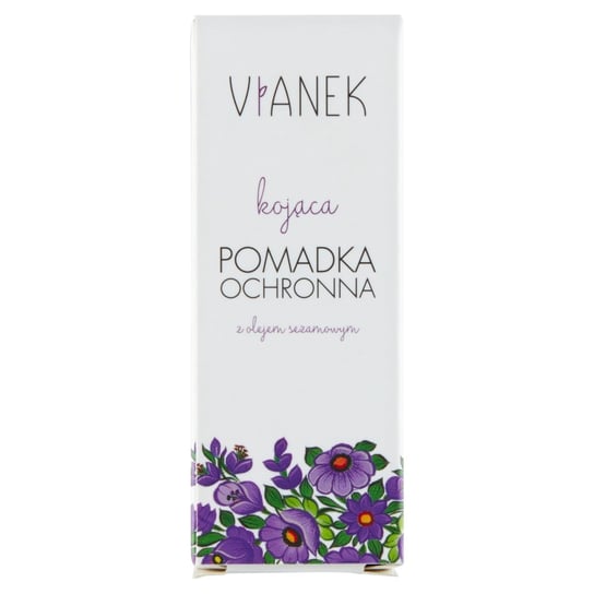 Защитная помада с ароматом винограда, 4,6 г Vianek, Soothing Series vicks vapopatch soothing vapors 5 патчей с ароматом для ношения