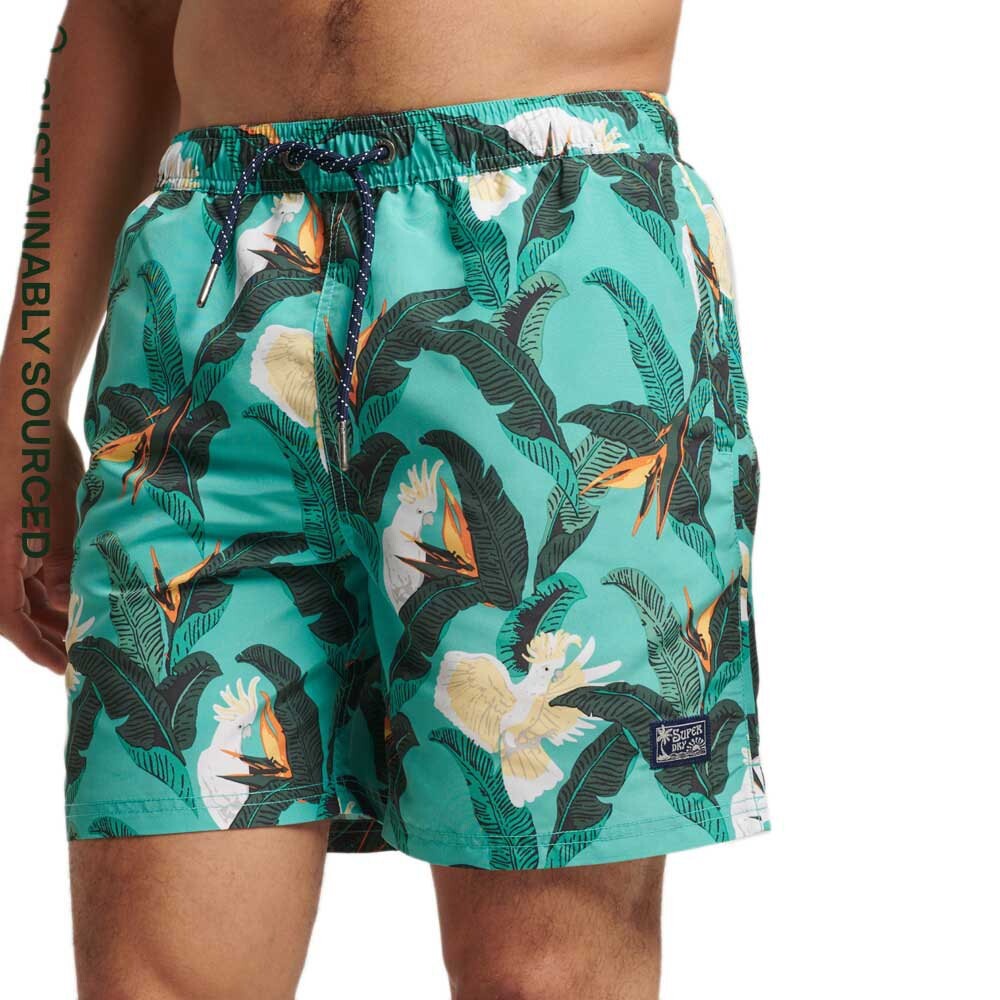 

Шорты для плавания Superdry Vintage Hawaiian, серый