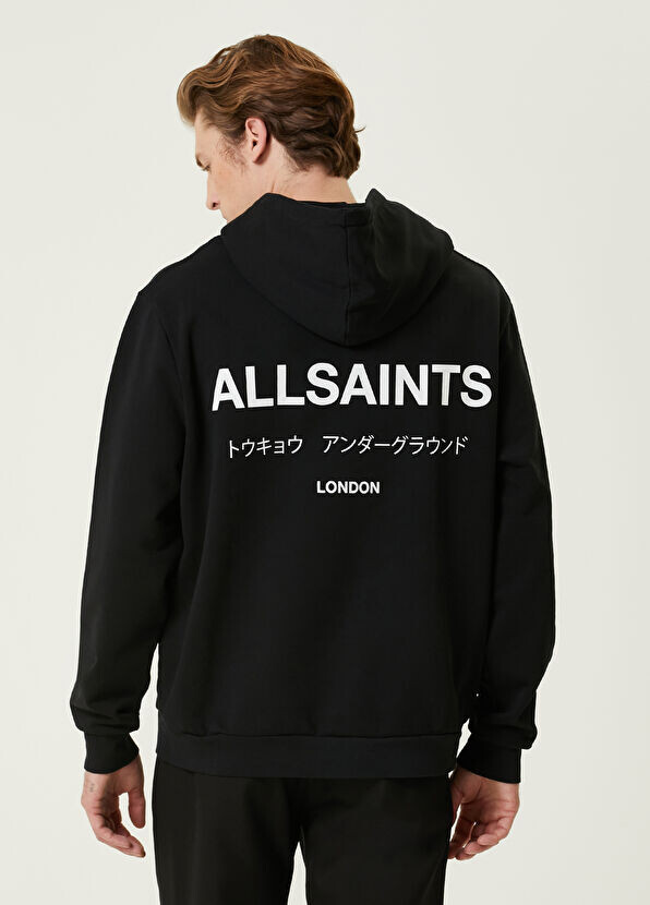 

Толстовка оверсайз с капюшоном Underground Allsaints, черный