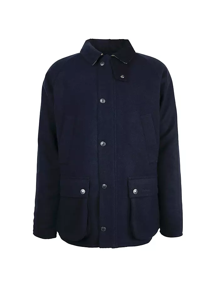 

Бедейл Шерстяная куртка Barbour, темно-синий