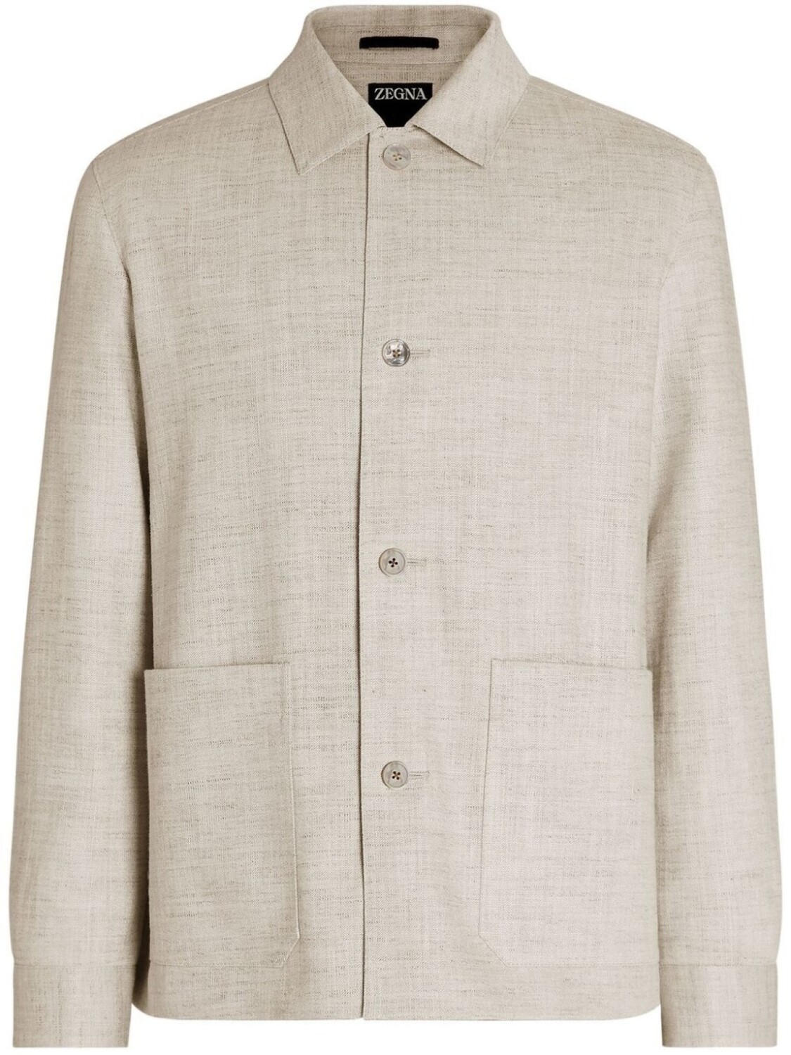 

Zegna куртка-рубашка, нейтральный цвет
