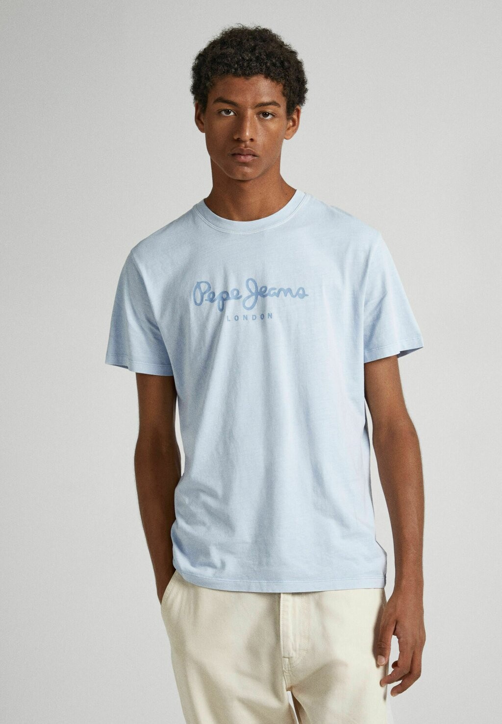 

Футболка с принтом Jayden Pepe Jeans, цвет bleach blue