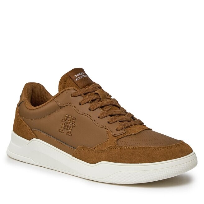 

Кроссовки Tommy Hilfiger ElevatedCupsole Lth, коричневый
