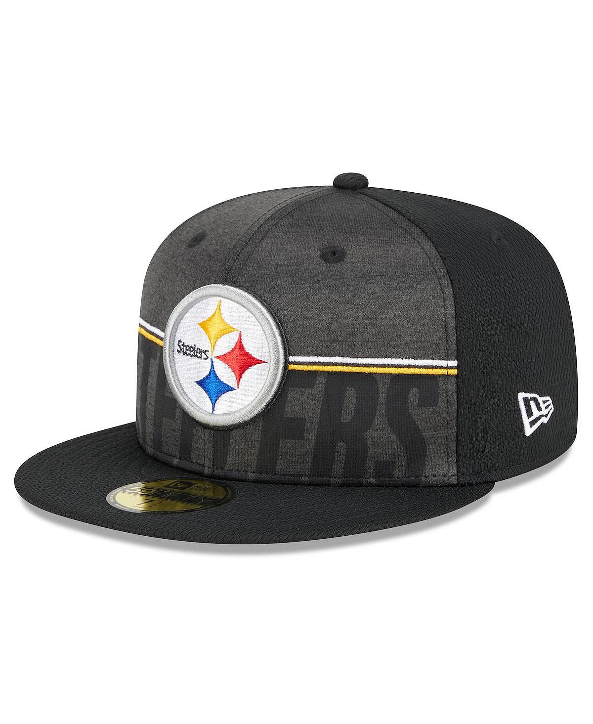 

Мужская черная облегающая кепка Pittsburgh Steelers 2023 NFL Training Camp 59FIFTY New Era