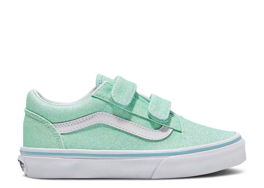 

Кроссовки Vans Old Skool V Kids 'Glitter - Pastel Blue', синий