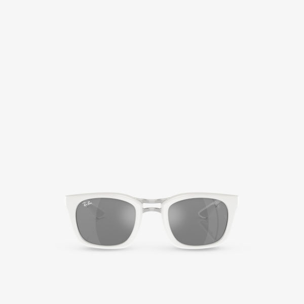 цена Солнцезащитные очки RB8362M в квадратной оправе из ацетата ацетата Ray-Ban, белый