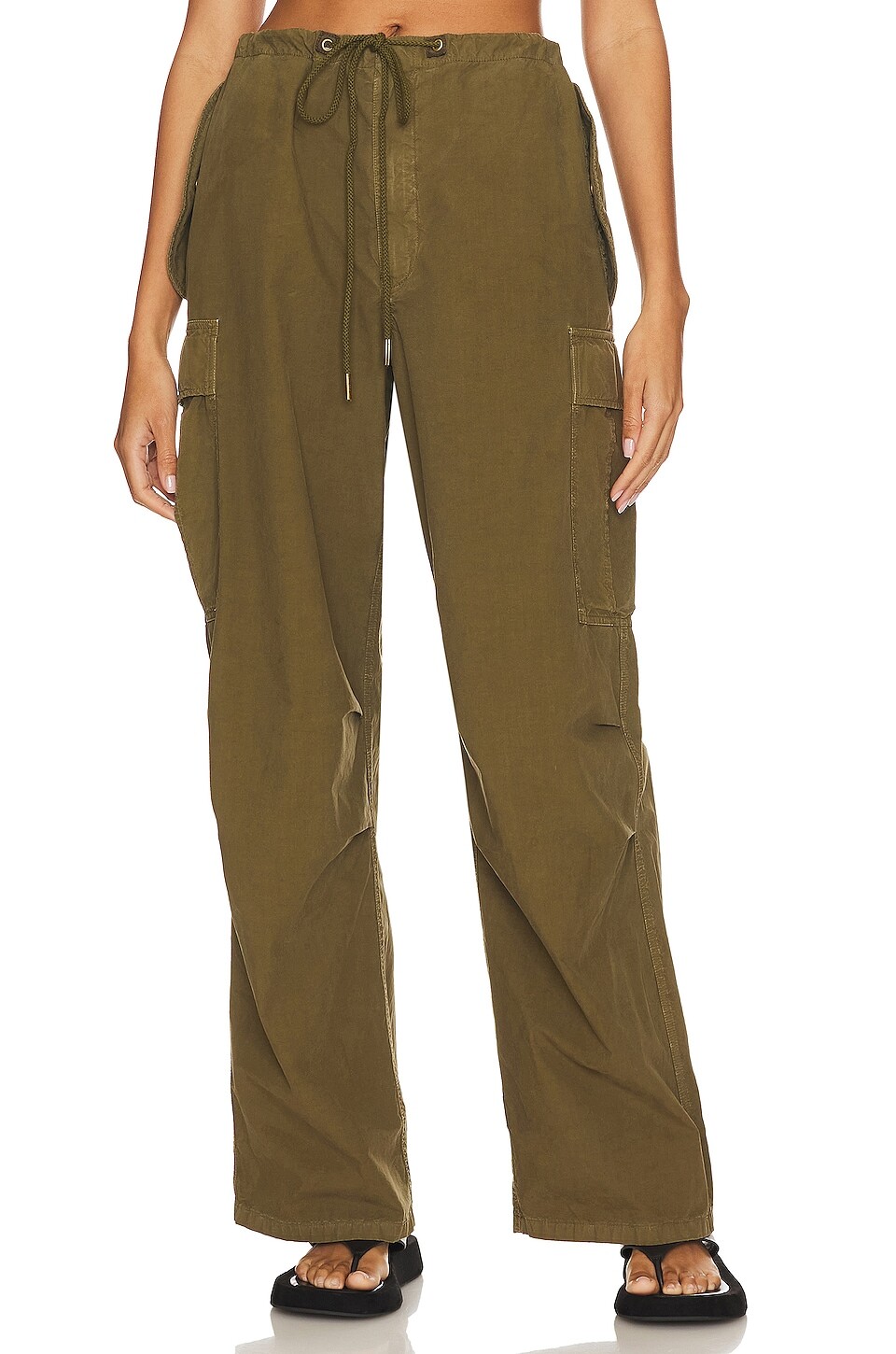 

Брюки NILI LOTAN Lison Oversized Cargo, цвет Olive Green