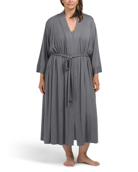 

Плюс длинный халат Natori, цвет Dark Charcoal