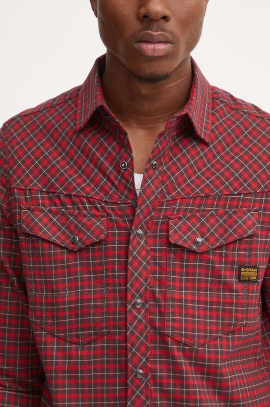 

Хлопковая рубашка G-Star Raw, красный