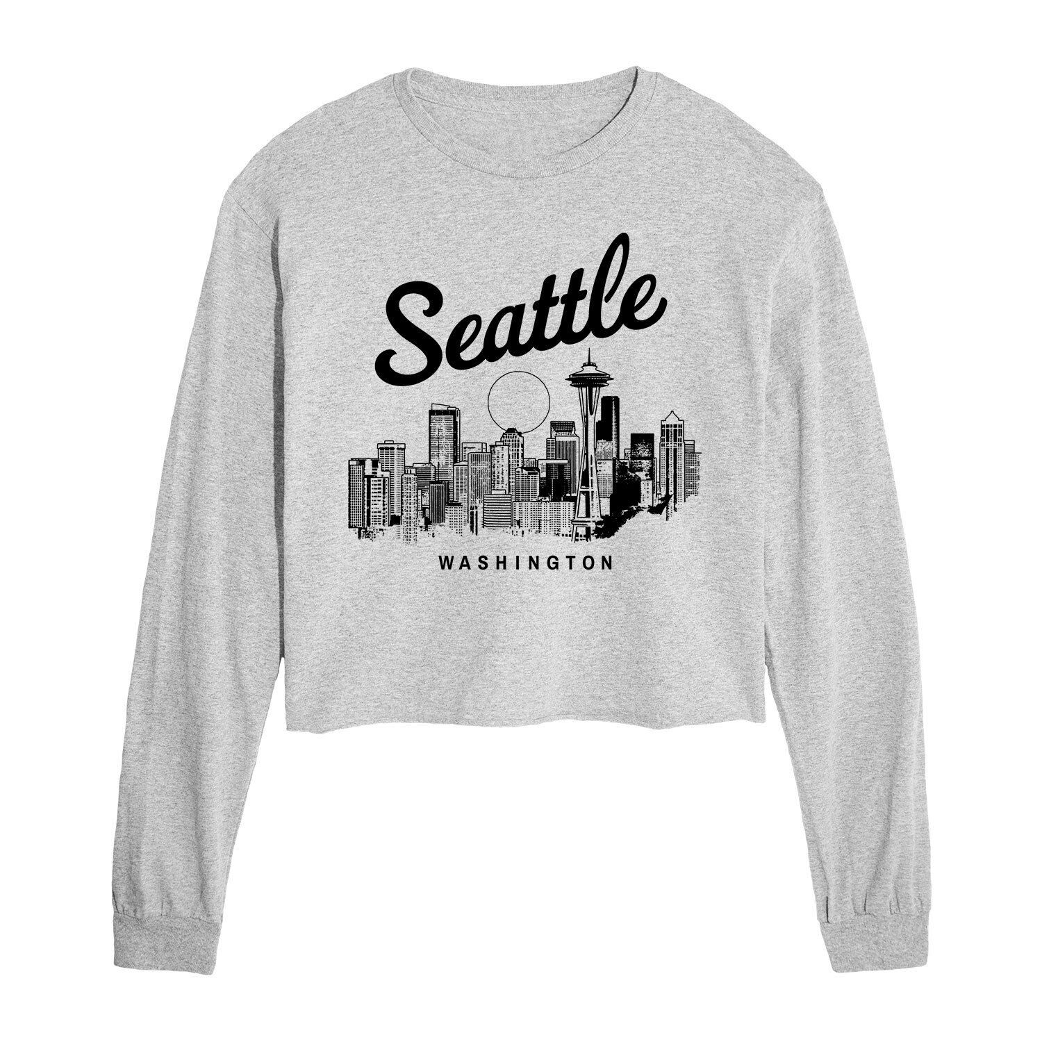

Укороченная футболка с длинными рукавами и рисунком Seattle для юниоров Licensed Character