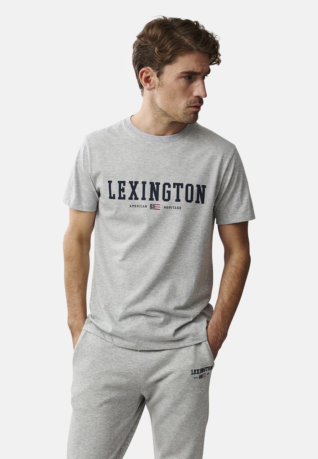 

Футболка с принтом Lexington, серый