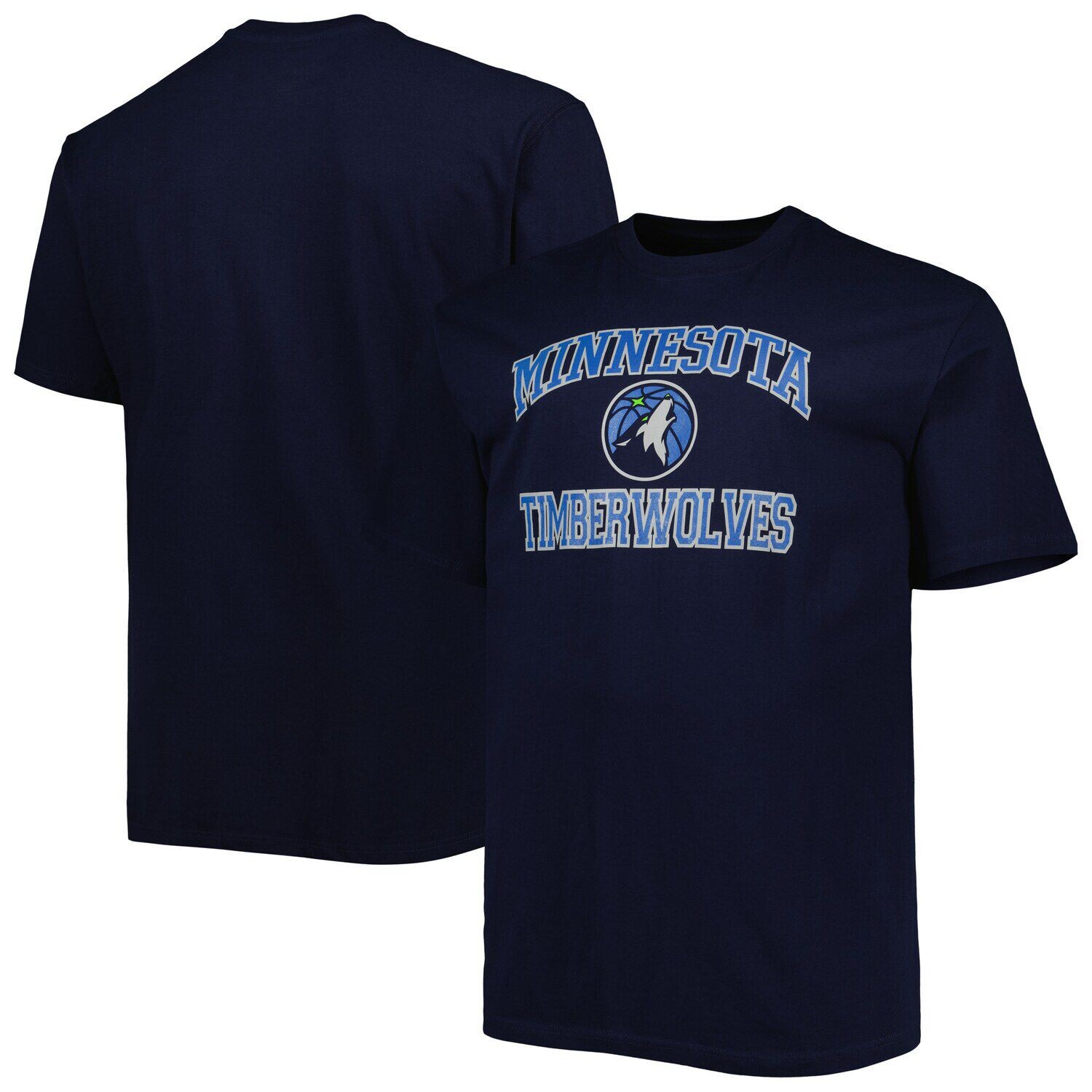 

Мужская темно-синяя футболка Minnesota Timberwolves Big & Tall Heart & Soul, Синий