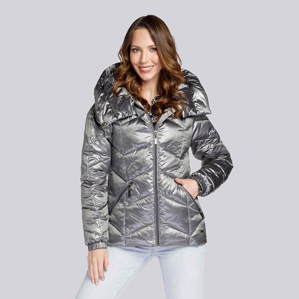 

Кожаная куртка Wittchen Wittchen fitted jacket, серебряный