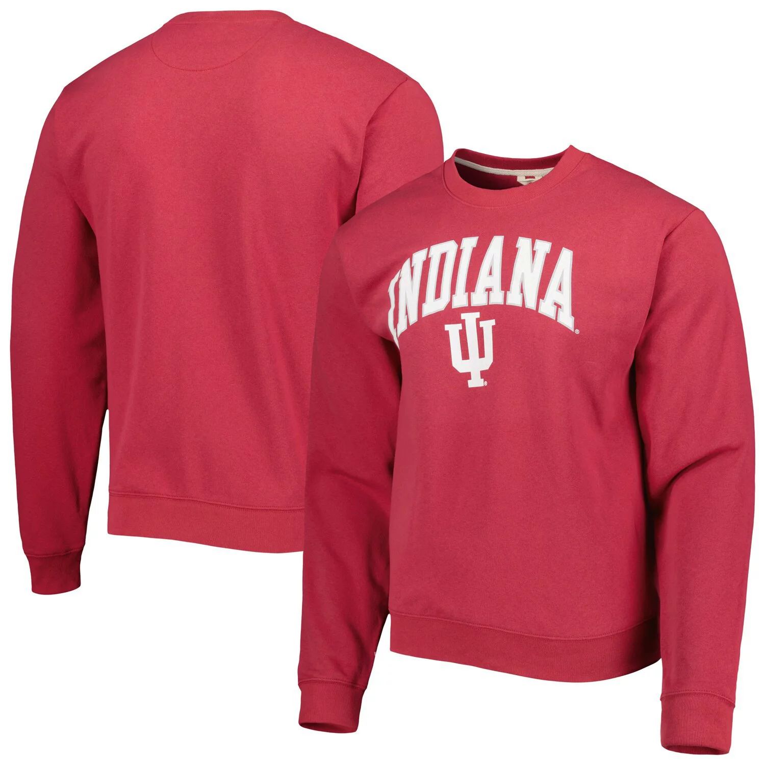 

Мужская лига студенческая одежда Crimson Indiana Hoosiers 1965 Arch Essential флисовый пуловер толстовка