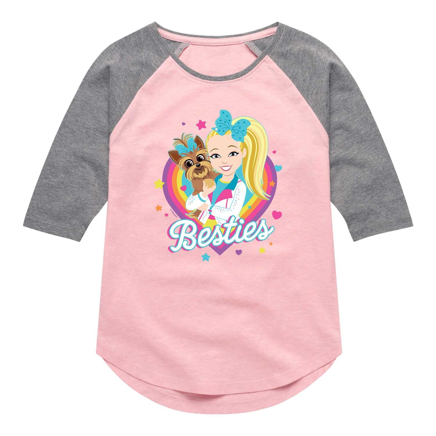 

Футболка реглан JoJo Siwa "Besties" для девочек 7–16 лет Licensed Character
