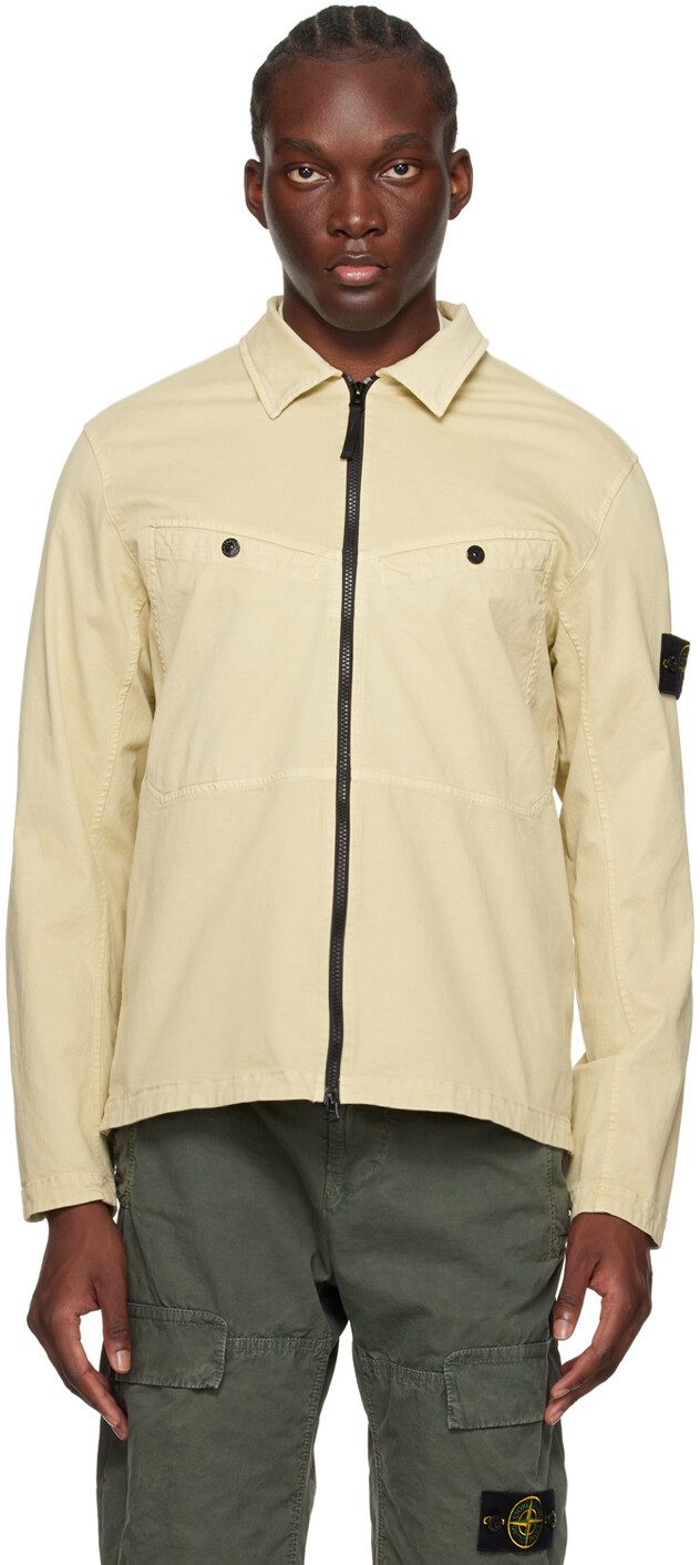 

Зеленая куртка с нашивками Stone Island, цвет Pistachio