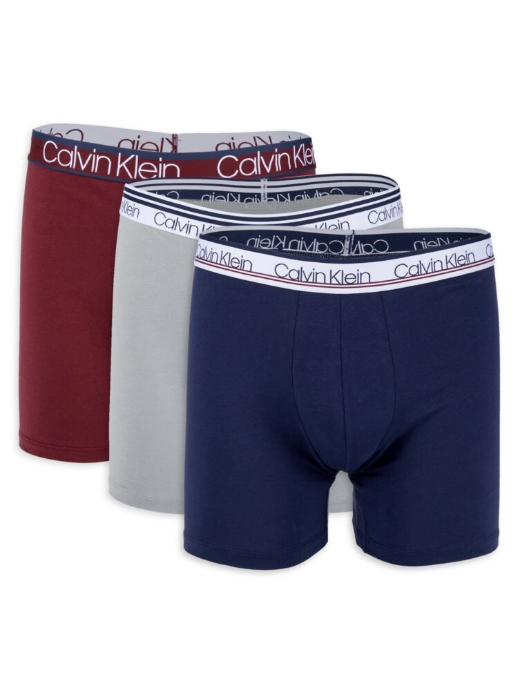 

Комплект из 3 трусов-боксеров с логотипом Calvin Klein, цвет Wolf Grey