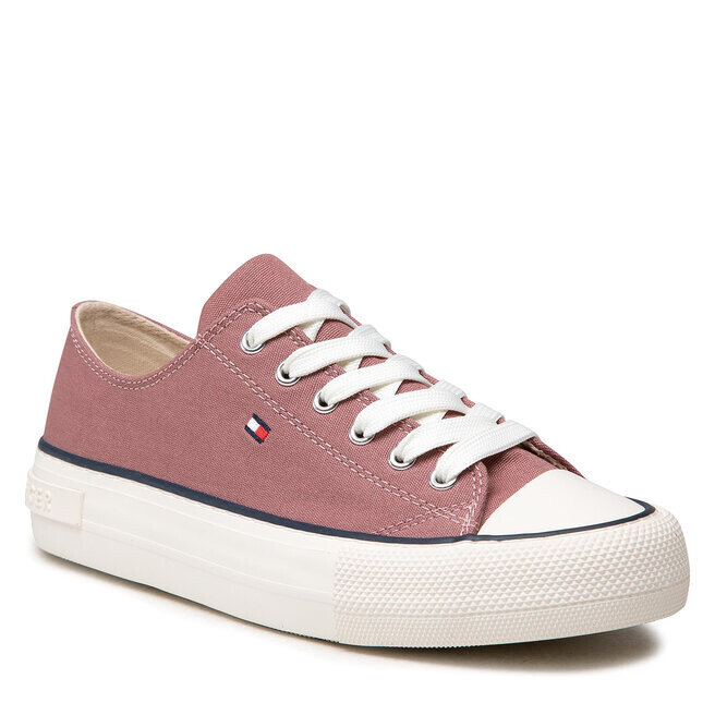 

Кроссовки Tommy Hilfiger LowCut Lace-Up, вишневый/бордовый