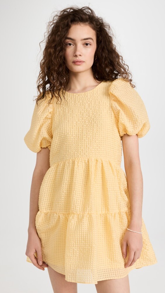 

Платье English Factory Curved Babydoll, желтый