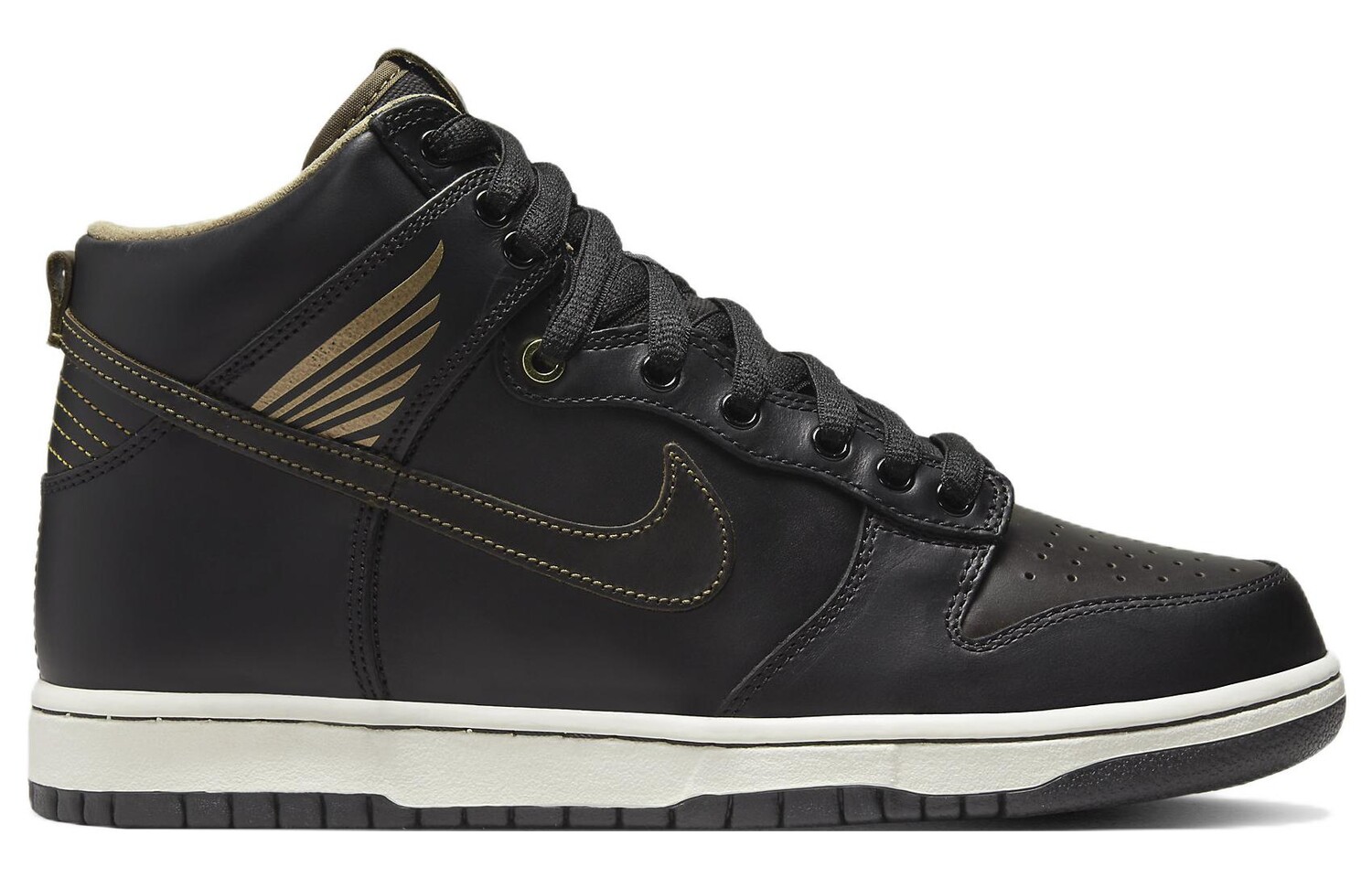

Кроссовки унисекс Nike Dunk SB High Skate, черный / золотой