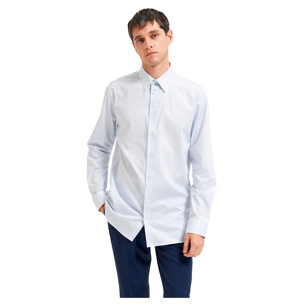 

Рубашка с длинным рукавом Selected Nathan Slim Fit, белый