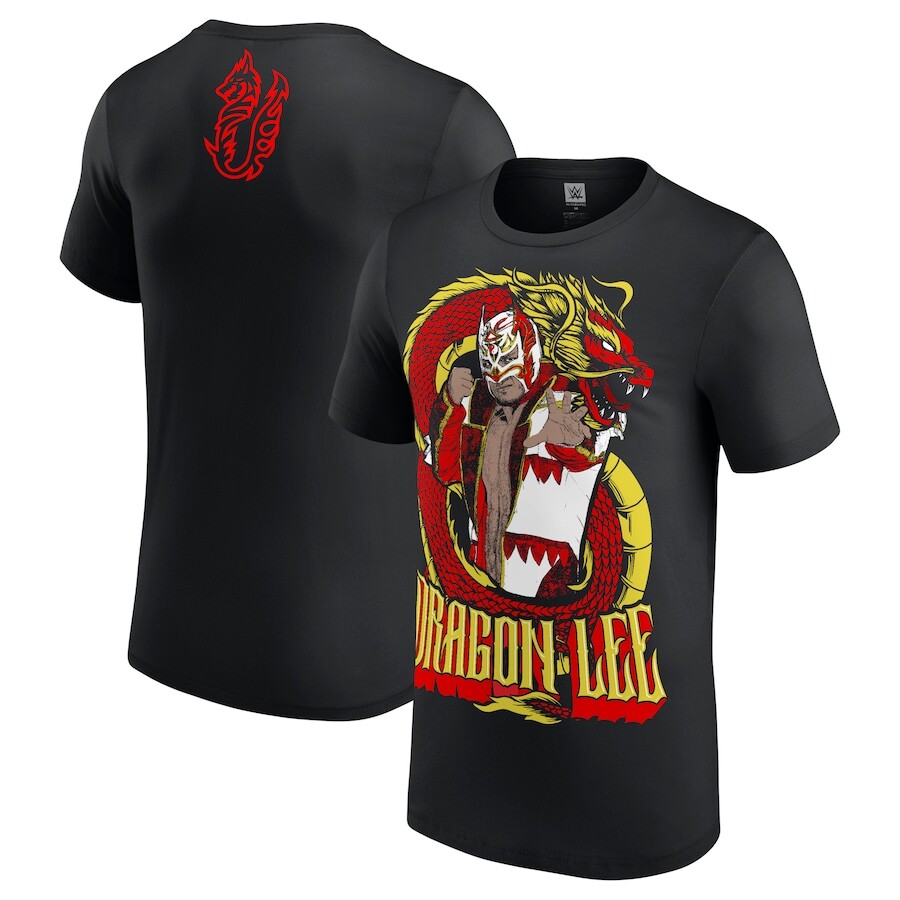 

Футболка с коротким рукавом WWE Authentic Dragon Lee, черный