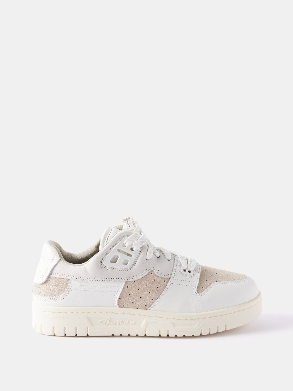 

Кроссовки из перфорированной кожи Acne Studios, белый