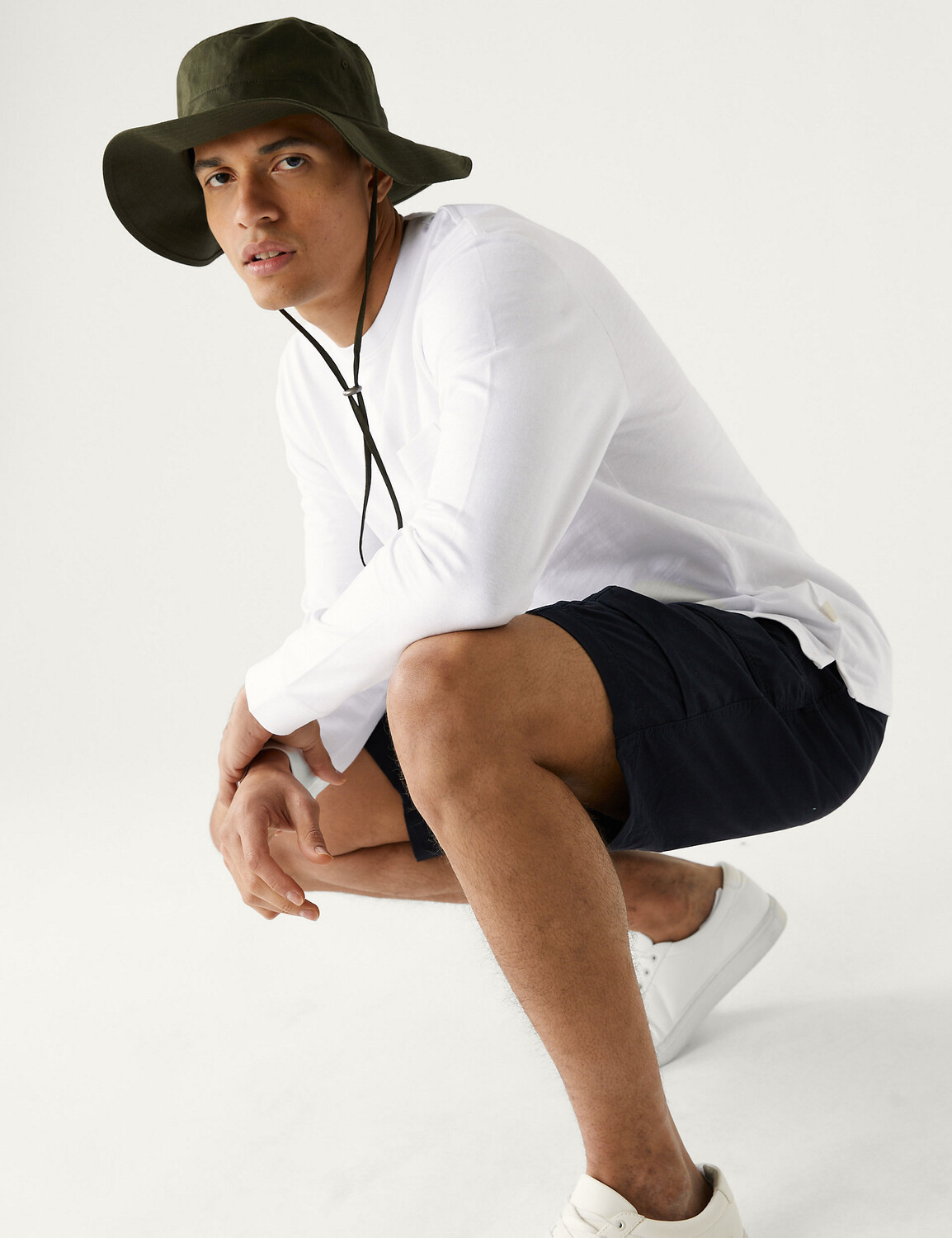 

Шляпа Ambassador из чистого хлопка и Stormwear Marks & Spencer, хаки