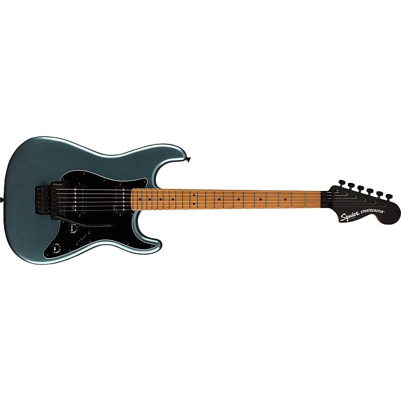 Электрогитара Squier Contemporary Stratocaster HH FR Guitar, Roasted Maple, Gunmetal Metallic