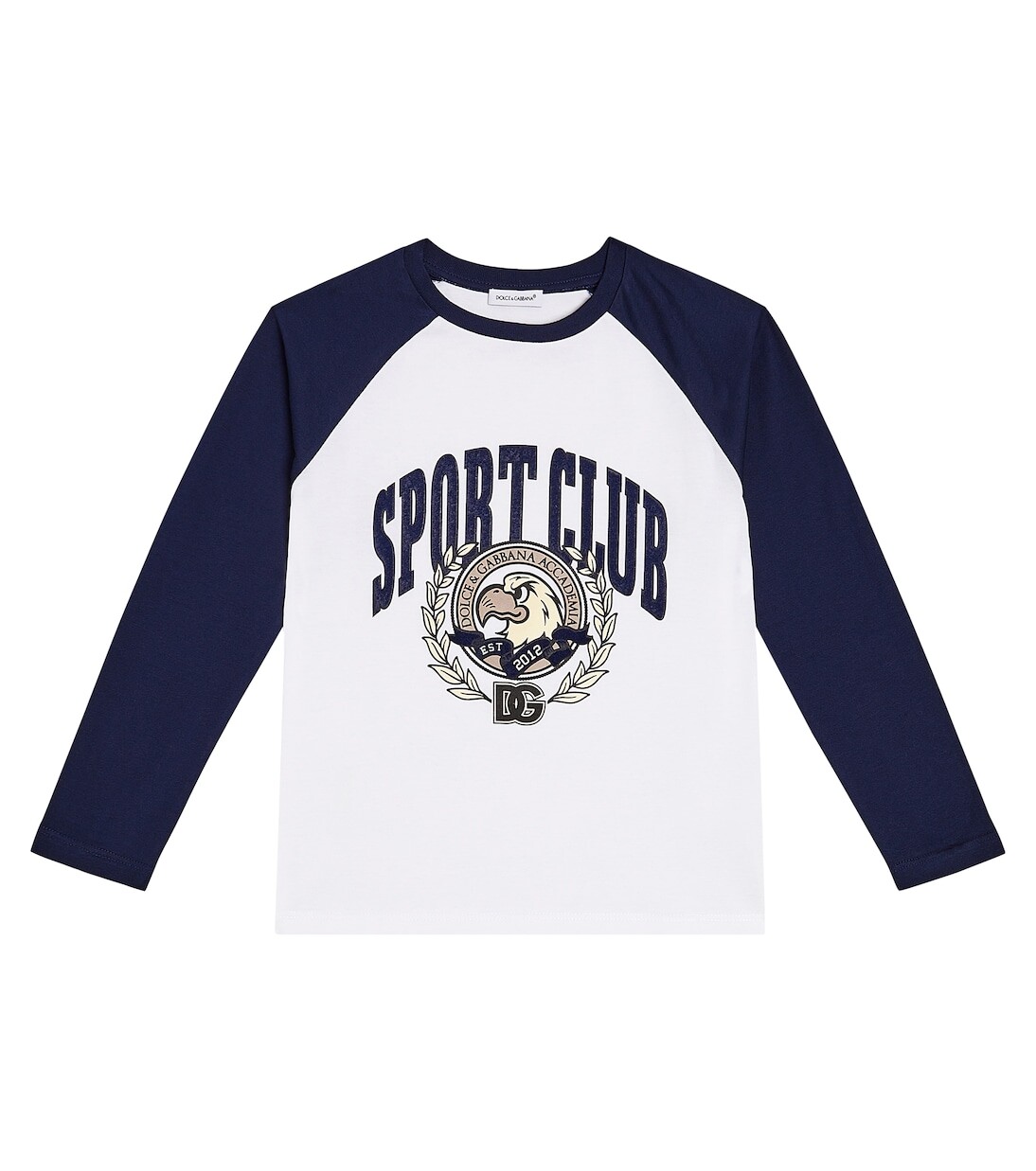 

Футболка из хлопкового джерси с принтом Dolce&Gabbana Kids, белый