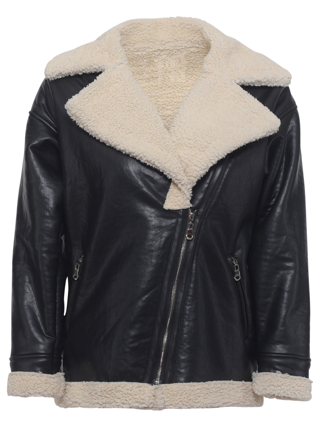 

Кожаная куртка Freshlions Jacke Ella, черный