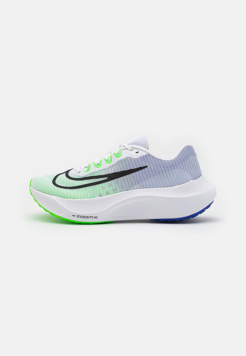 Нейтральные кроссовки Zoom Fly 5 Nike, цвет white/black/green strike/racer blue