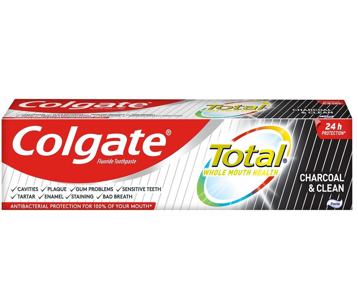 Colgate Total Charcoal & Clean Зубная паста, 75 ml
