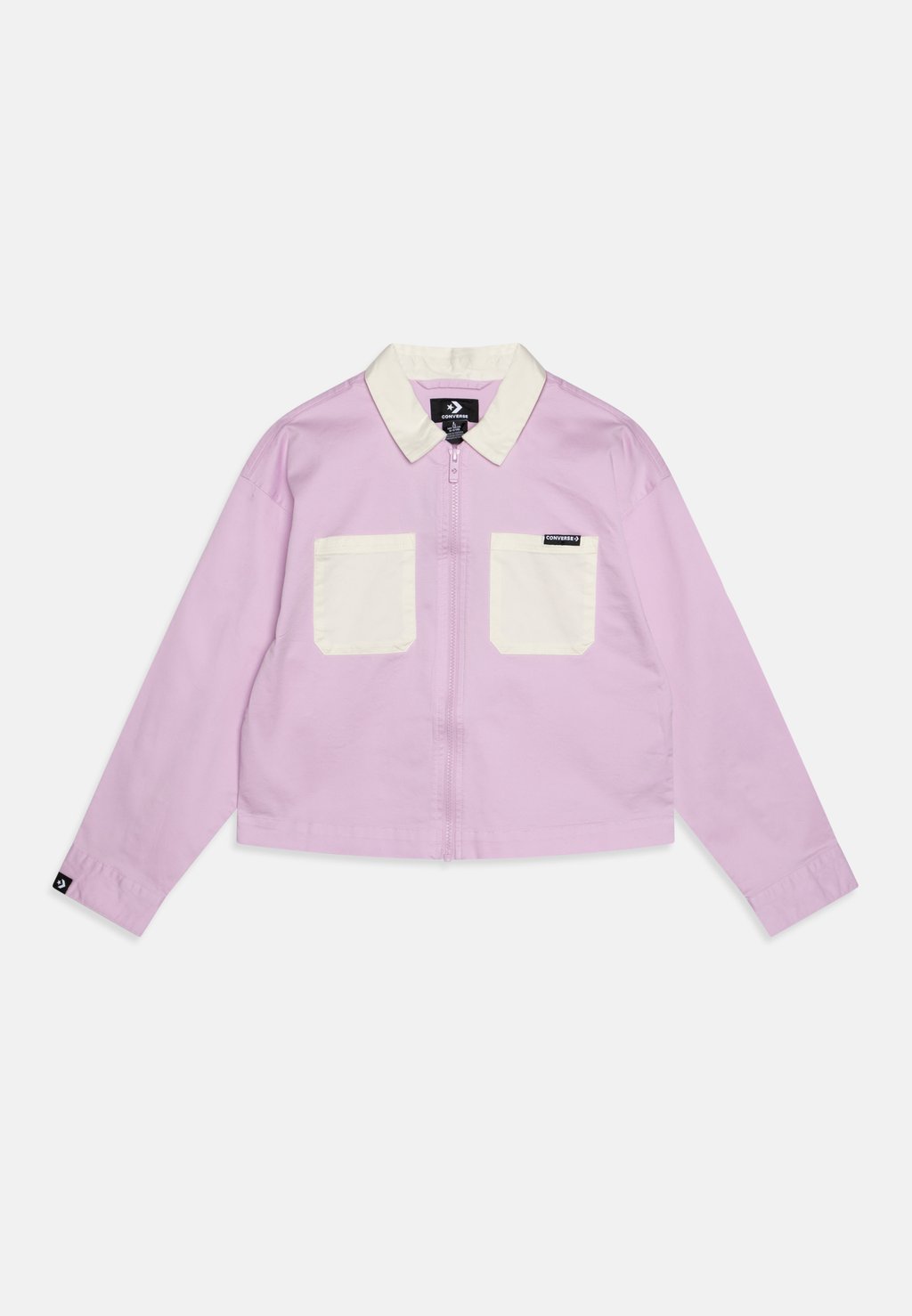 цена Куртка межсезонная Colorblocked Zip Up Converse, цвет stardust lilac