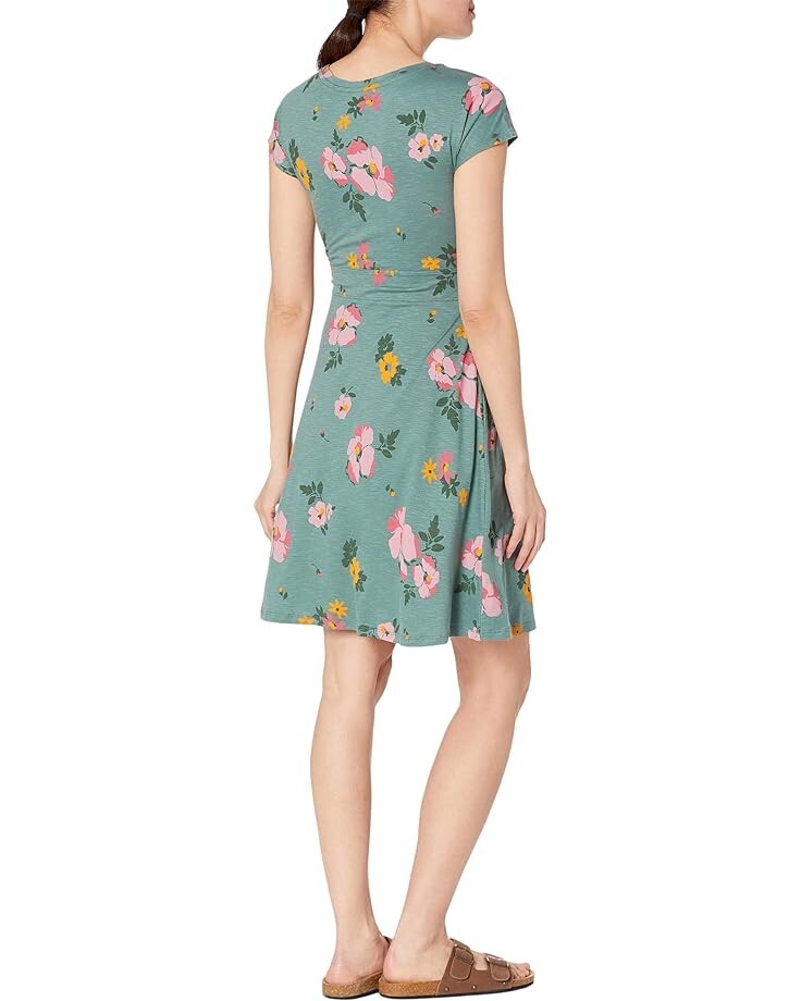 

Платье Toad&Co Cue Wrap Short Sleeve Dress, цвет Silver Pine Floral Print