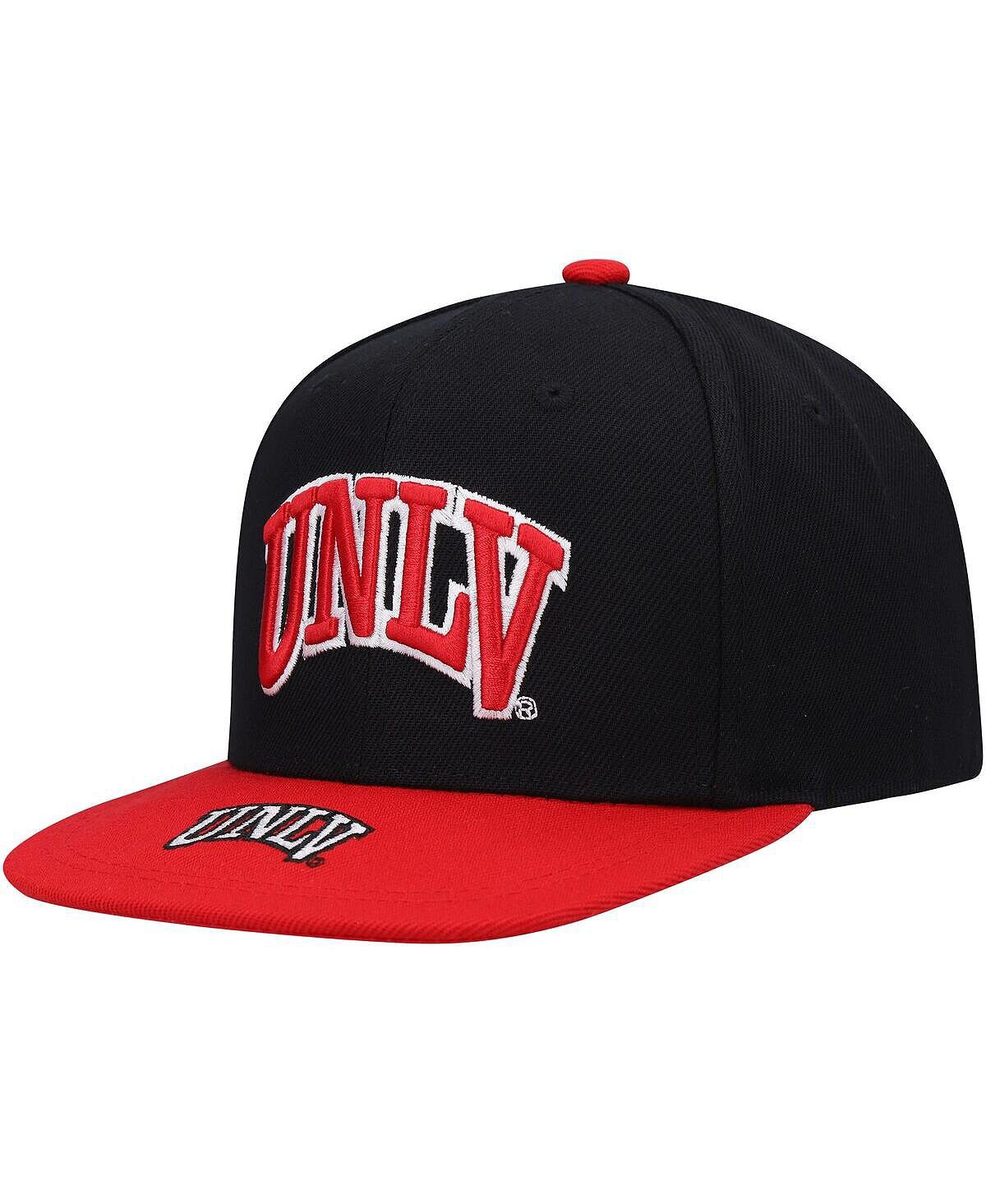 

Черно-красная кепка с логотипом UNLV Rebels для юношей и мальчиков Bill Snapback Mitchell & Ness